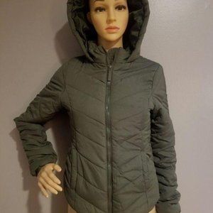Aéropostale Green Puffer Jacket w/ Hood